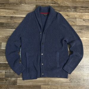 Banana Republic Men’s Shawl Collar Cardigan Sweater Navy Blue Size L